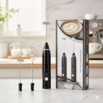 USB Rechargeable 3-Speed Handheld Milk Frother & Egg Whisk
